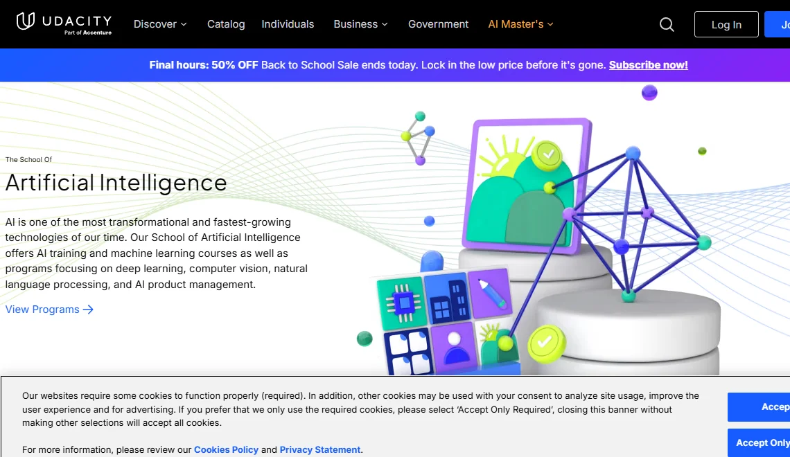 Udacity AI学院 截图