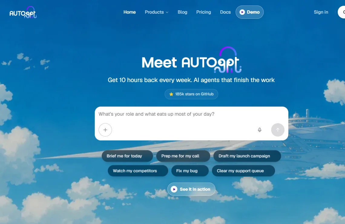 AutoGPT 截图