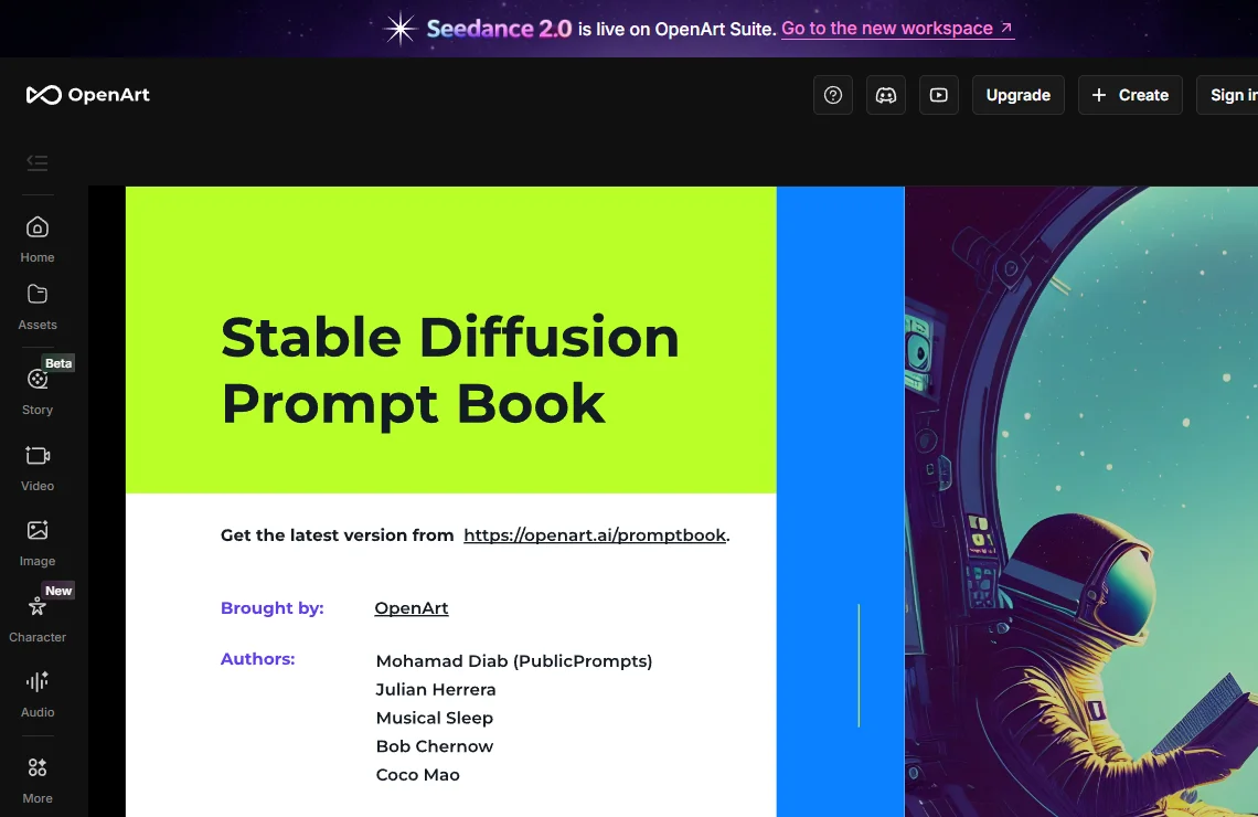 Stable Diffusion Prompt Book 截图